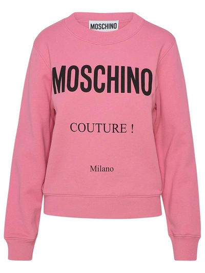 Shop Moschino Pink Sweatshirt