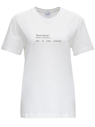 Shop Patou Jersey Litterature T-shirt In White