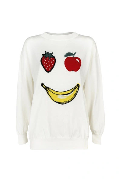 Shop Boutique Moschino Sweaters White