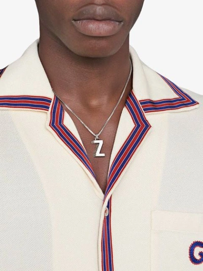Shop Gucci Z Letter Necklace In 0811 Undefined