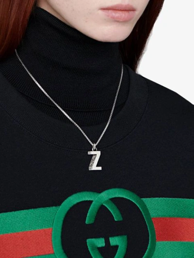 Shop Gucci Z Letter Necklace In 0811 Undefined