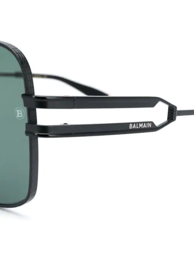 Shop Balmain Eyewear X Akoni 1914 Sunglasses In Black