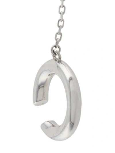 Shop Alan Crocetti Single Chain-link Cuff Earring In Silver