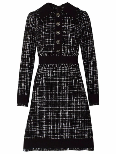 Shop Dolce & Gabbana Black Check Dress