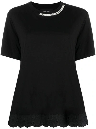 Shop Simone Rocha T-shirts And Polos Black
