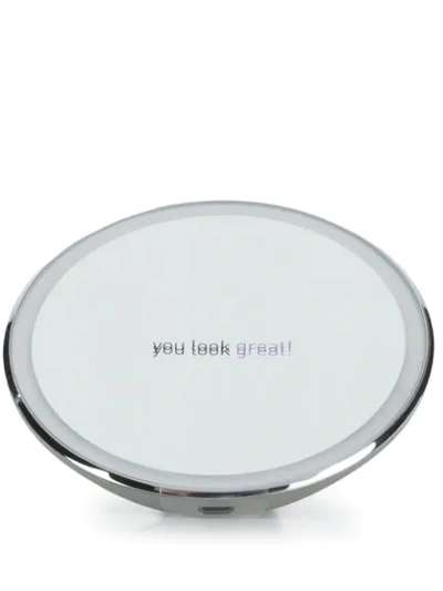 Shop Simplehuman 4" Round Sensor Mirror In Silver