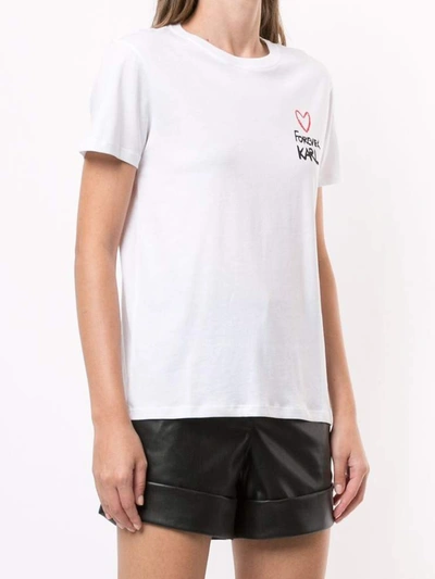 Shop Karl Lagerfeld T-shirts And Polos White