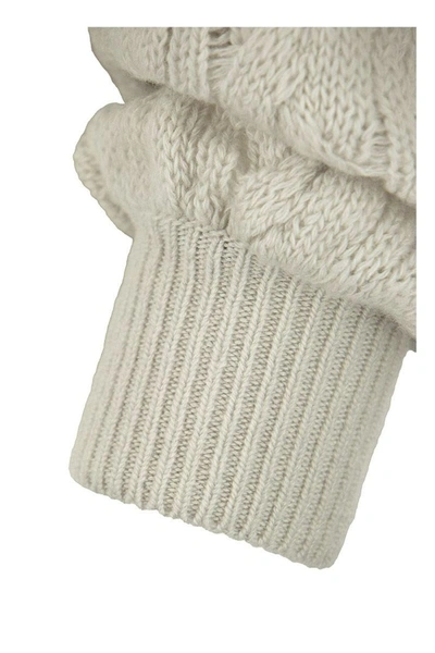 Shop Agnona Cashmere Sweater In Light Grey