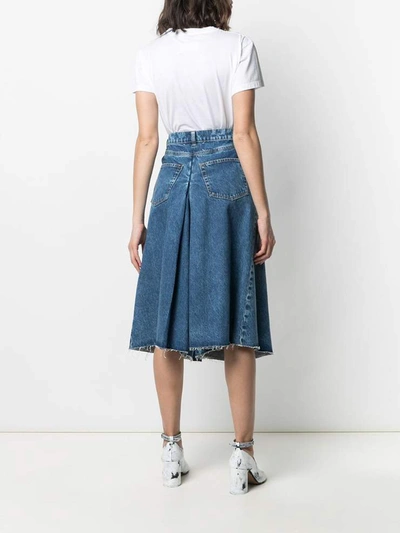 Shop Maison Margiela Skirts Clear Blue