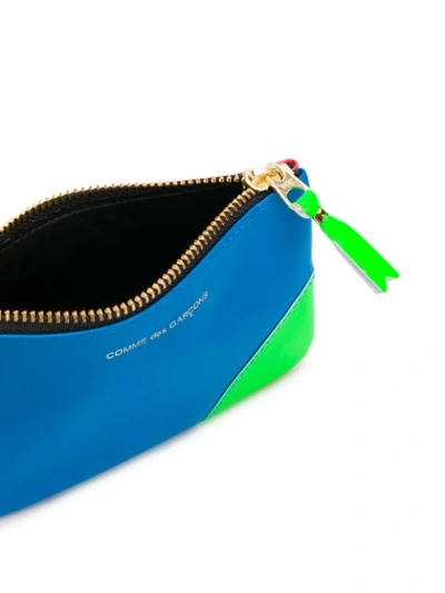 Shop Comme Des Garçons Super Fluo Wallet In Blue