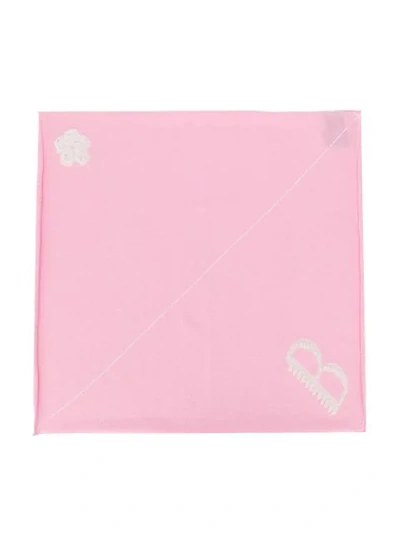 Shop Barrie Logo Bandana Scarf In Pink