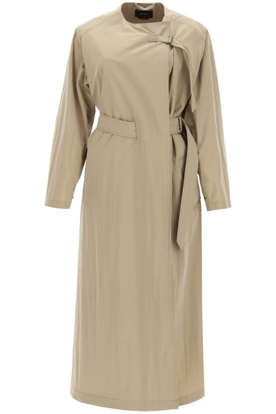 Shop Isabel Marant Ilifawn Trench Coat In Beige