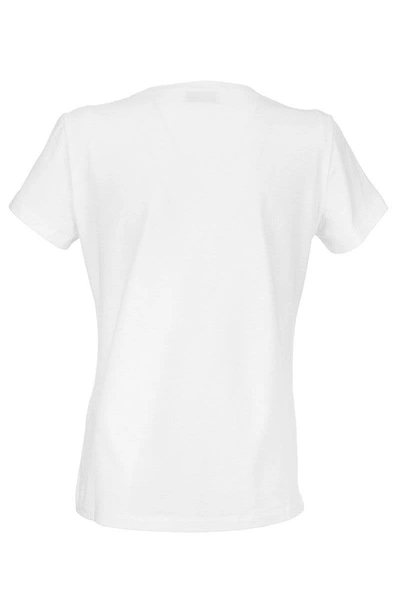 Shop Dondup Slim Stretch Jersey T-shirt In White