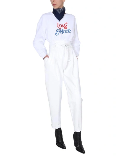 Shop Philosophy Di Lorenzo Serafini Carrot Fit Trousers In White