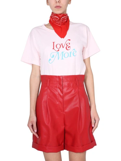 Shop Philosophy Di Lorenzo Serafini Love More T-shirt In Pink