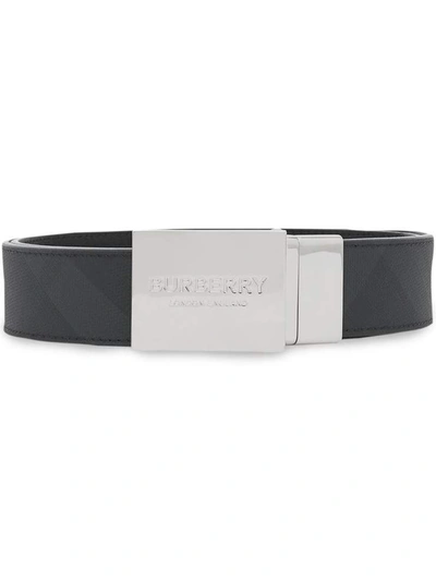 Shop Burberry Belts In Nero