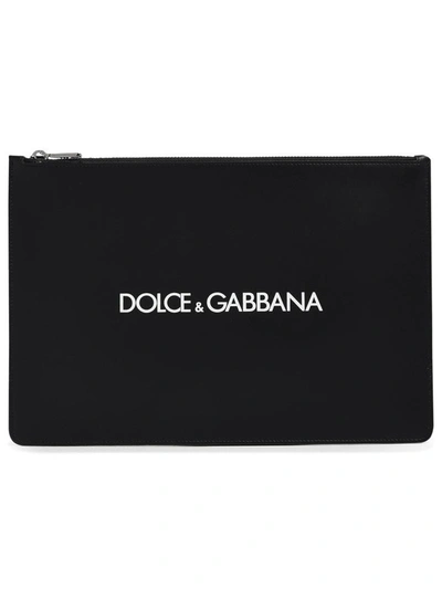 Shop Dolce & Gabbana Black Island Document Holder