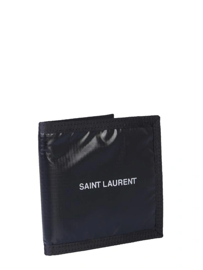 Shop Saint Laurent Bifold Wallet In Black