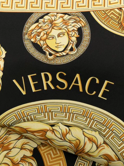 Shop Versace Medusa Head Logo Scarf In Black