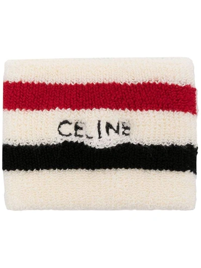 Shop Celine Céline Bijoux In Bianco