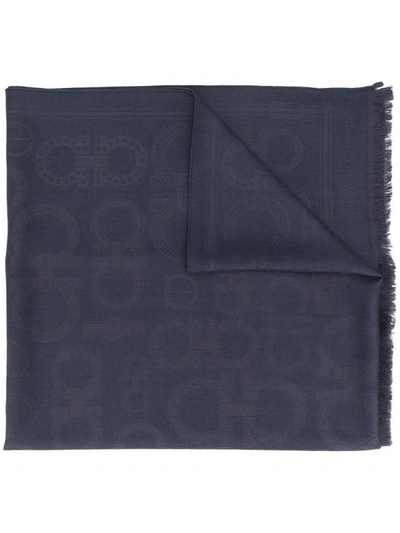 Shop Ferragamo Salvatore  Scarfs Blue