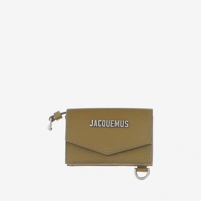 Shop Jacquemus Wallets In Khaki