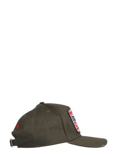 Shop Dsquared2 Baseball Cap In Military Green
