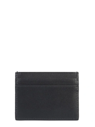 Shop Saint Laurent Leather Card Holder In Black