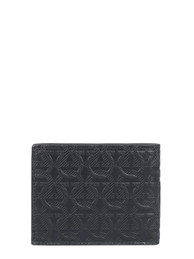 Shop Ferragamo Gancini Wallet In Black