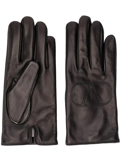 Shop Valentino Garavani Gloves Black