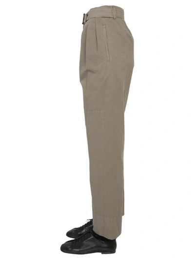 Shop Lemaire Pants With Four Folds Unisex In Grey