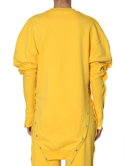 Shop Diesel Red Tag Sweatshirt In Collab With Glenn Martens Unisex In Yellow