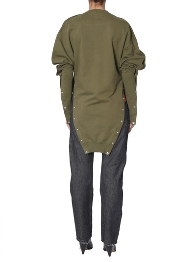 Shop Diesel Red Tag Sweatshirt In Collab With Glenn Martens Unisex In Green