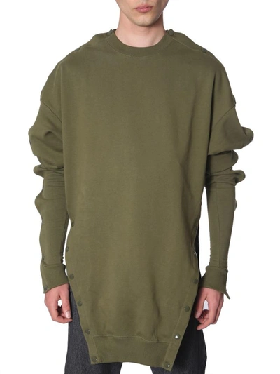 Shop Diesel Red Tag Sweatshirt In Collab With Glenn Martens Unisex In Green
