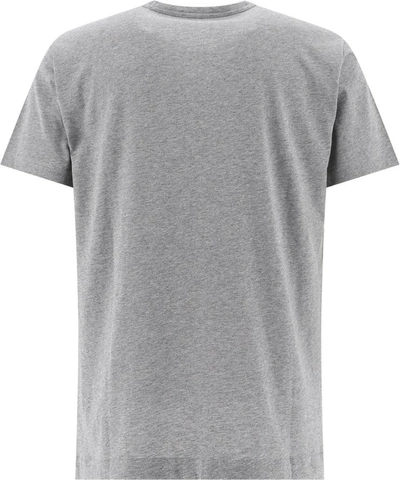 Shop Acne Studios "face" T-shirt In Grey