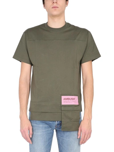 Shop Ambush Crew Neck T-shirt Unisex In Green