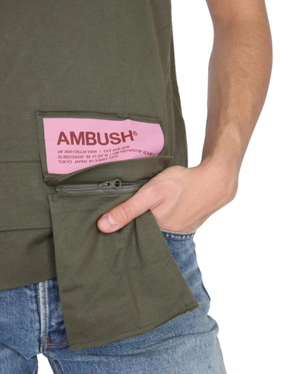Shop Ambush Crew Neck T-shirt Unisex In Green