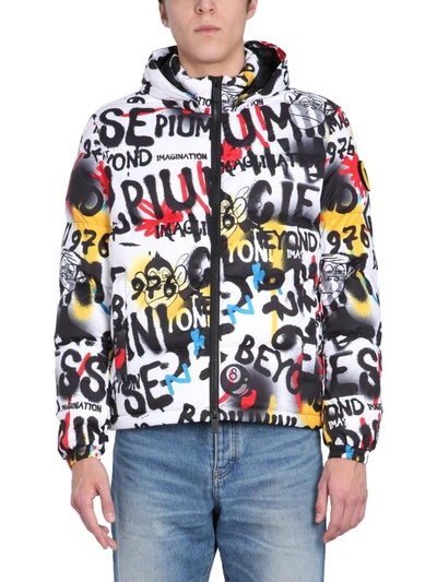 Shop Ciesse Piumini Ciesse X J-ax "street Art" Down Jacket Unisex In Multicolour