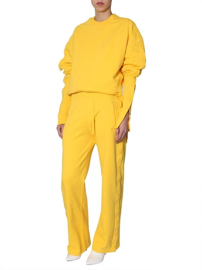 Shop Diesel Red Tag Trousers In Collab With Glenn Martens Unisex In Yellow