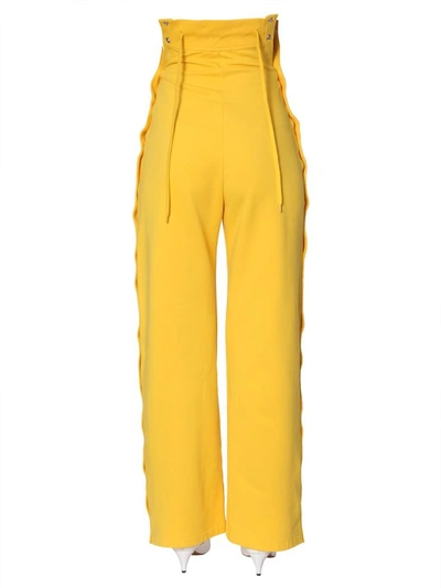 Shop Diesel Red Tag Trousers In Collab With Glenn Martens Unisex In Yellow