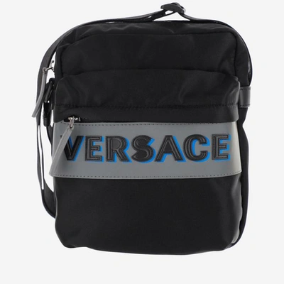 Shop Versace Bags In Black Bluette