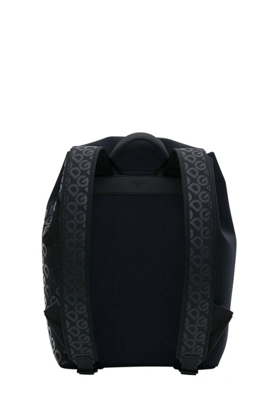 Shop Dolce E Gabbana Millennials Logo Backpack In Neoprene In Black