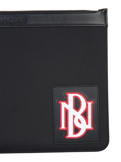 Shop Neil Barrett Pouch With Logo In Black