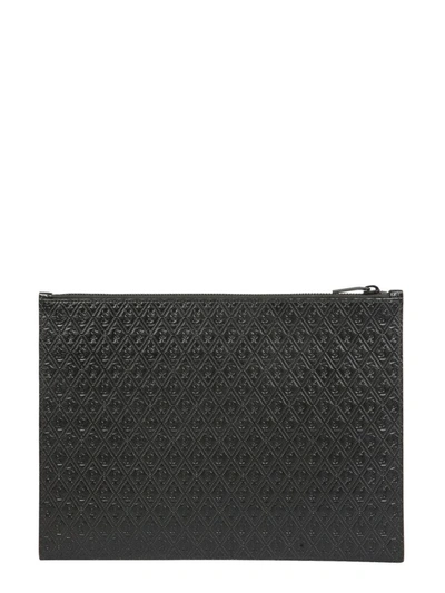 Shop Saint Laurent Monogram Tablet Holder In Black