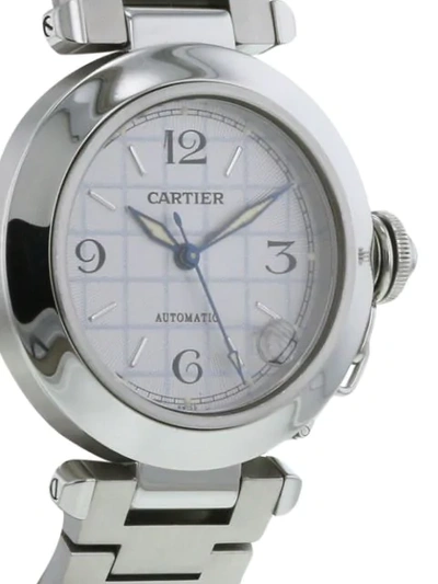 Pre-owned Cartier 1990  Pasha 35mm In Silver