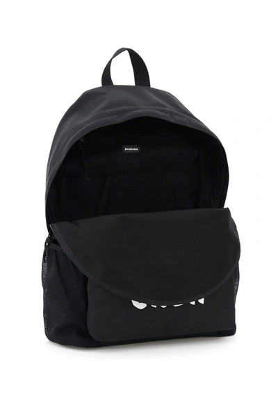 Shop Balenciaga Crew Backpack In Black White