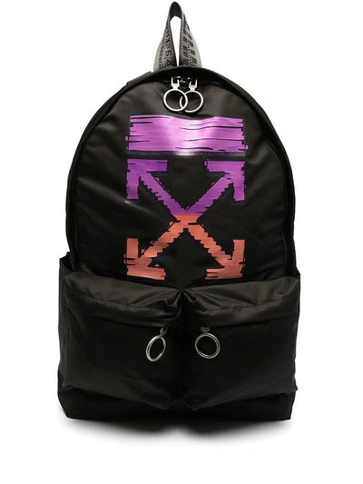 Off-White Black Hard Core OW Patches Backpack –