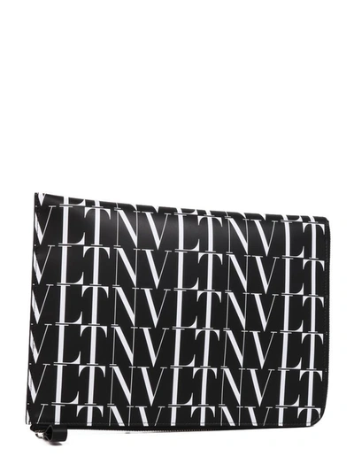 Shop Valentino Clutch Bag Vltn In Black