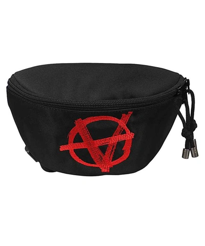 Shop Vetements Anarchy Embroidery Belt Bag In  Logo