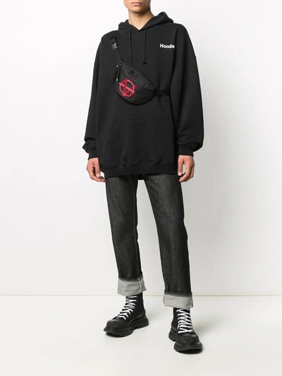 Shop Vetements Anarchy Embroidery Belt Bag In  Logo